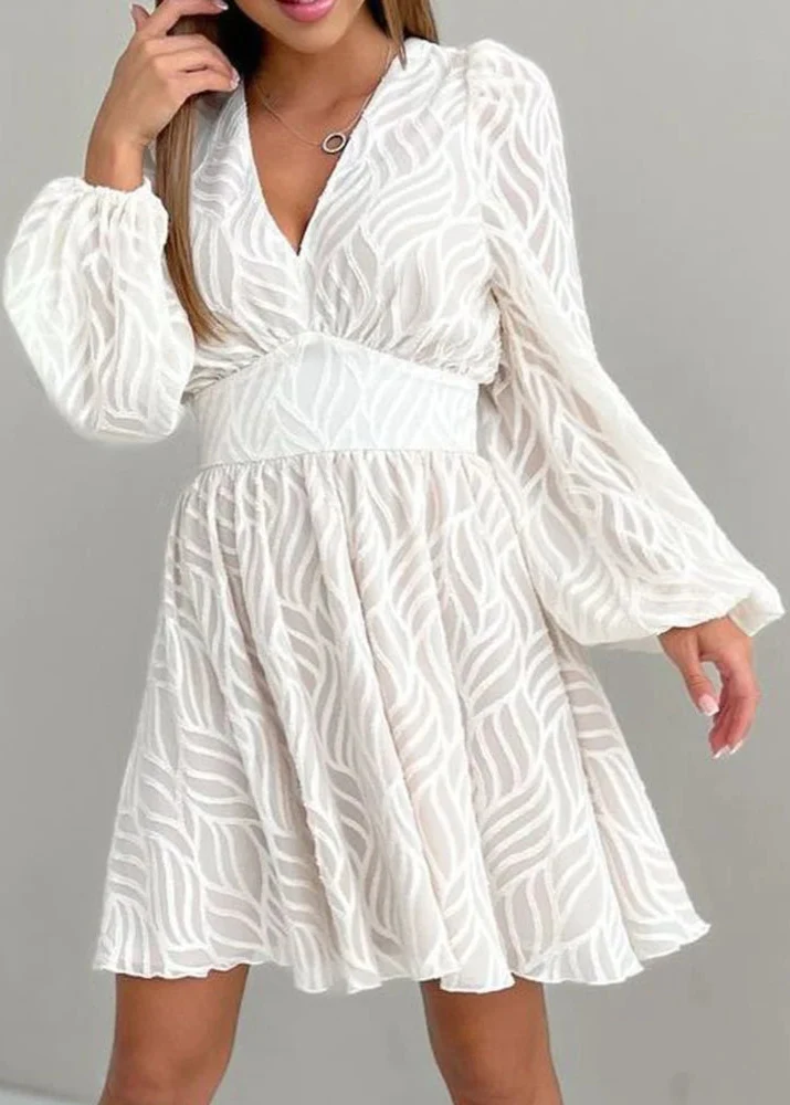 Robe Blanche en Dentelle pour Femme