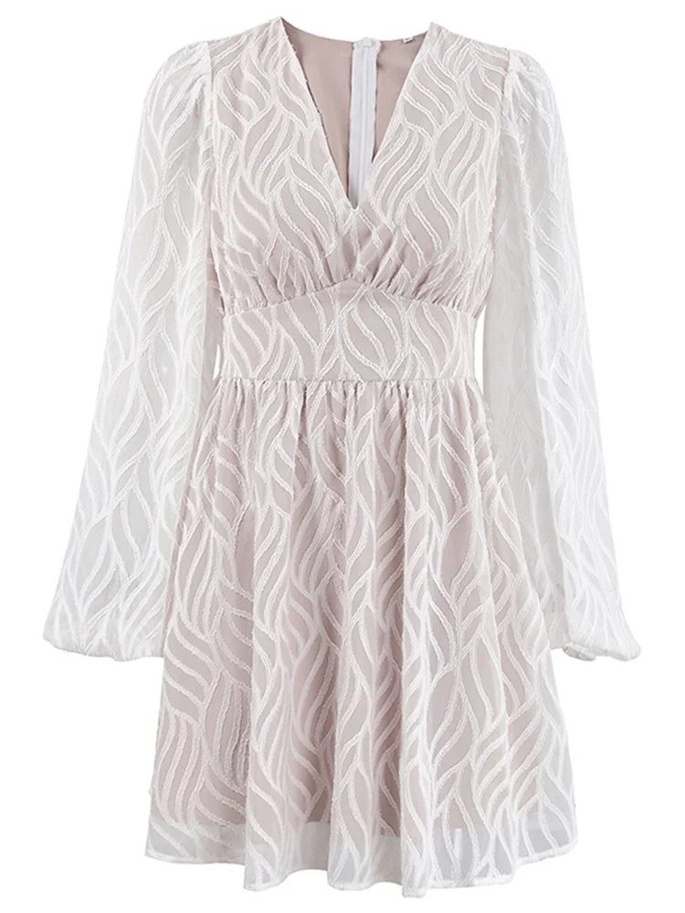 Robe Blanche en Dentelle pour Femme