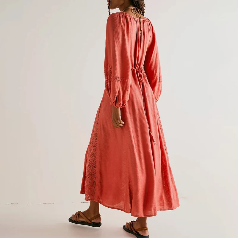 Robe de Plage Oversize Rose