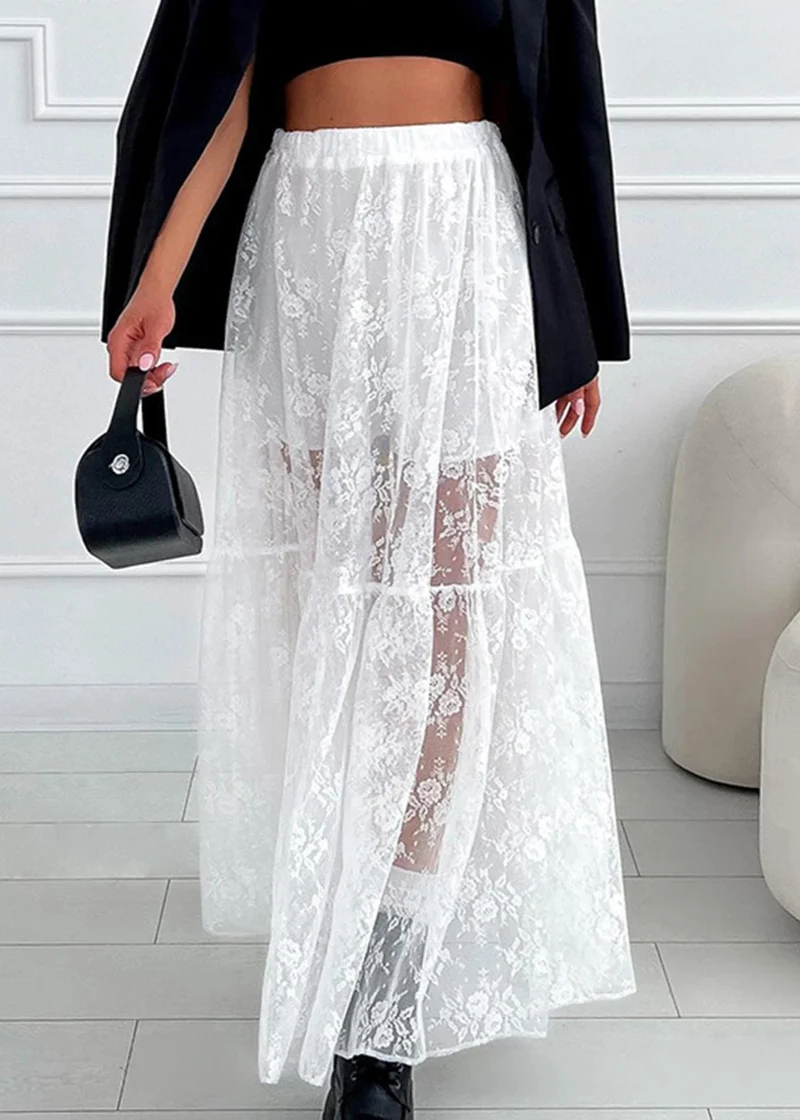 Jupe boheme en dentelle