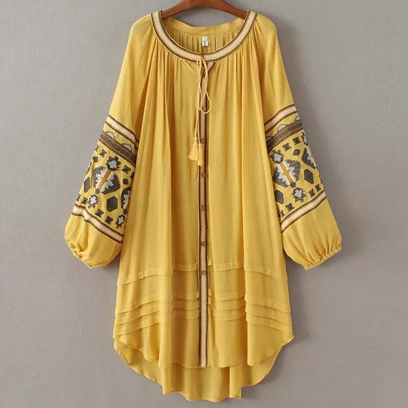 Robe rétro jaune