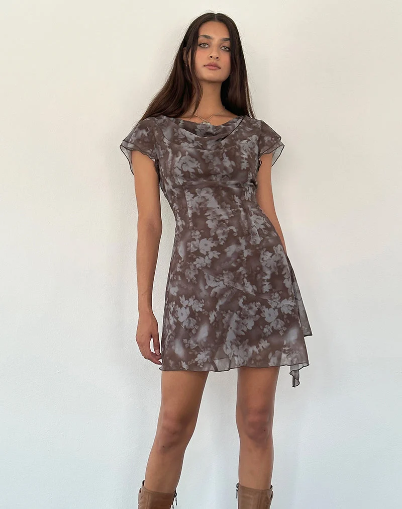 Mini robe Valencia en Botanical Shadow Brown