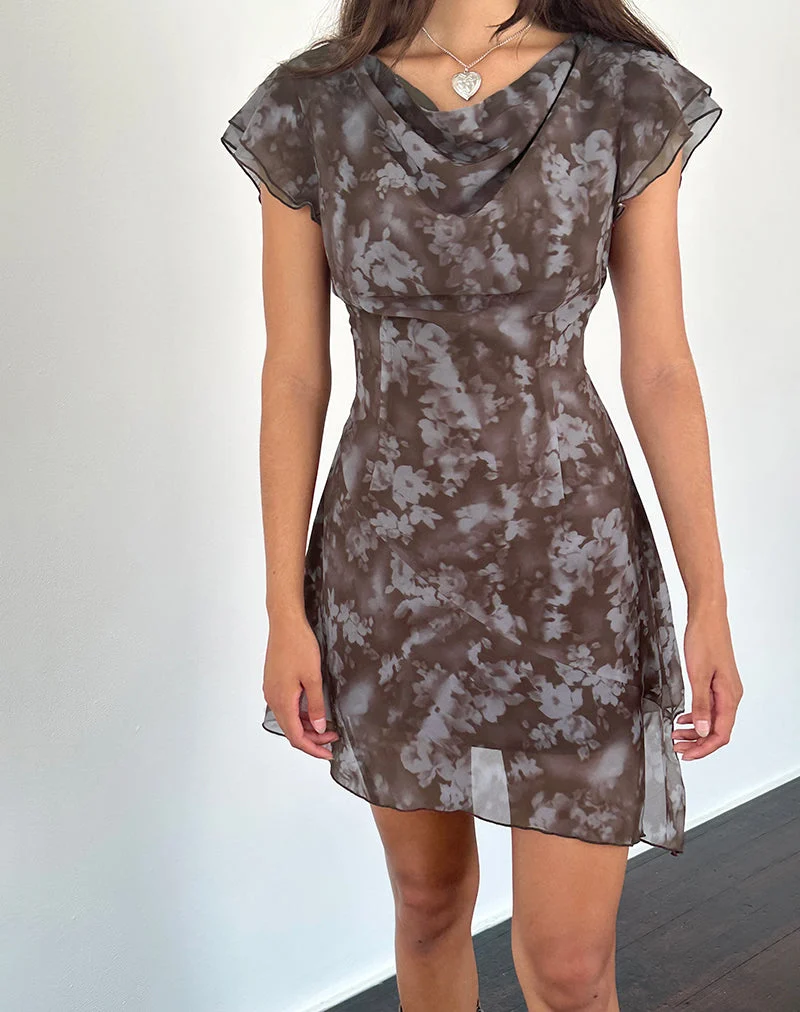 Mini robe Valencia en Botanical Shadow Brown