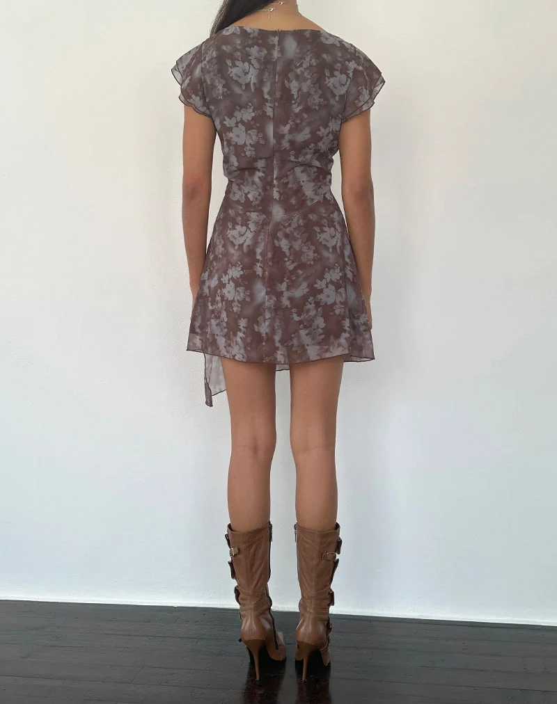 Mini robe Valencia en Botanical Shadow Brown