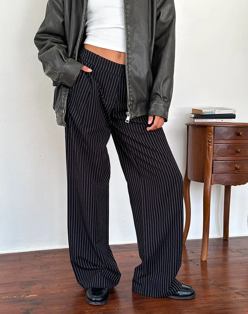 Pantalon Hondra à rayures noires