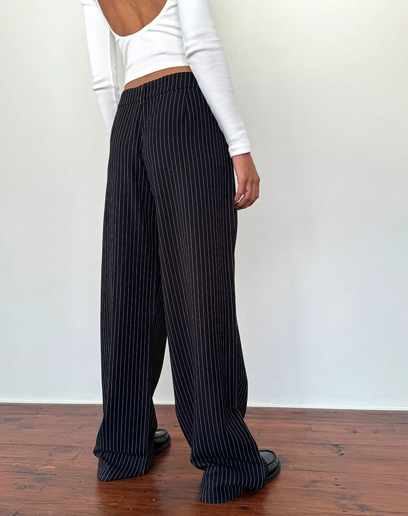 Pantalon Hondra à rayures noires