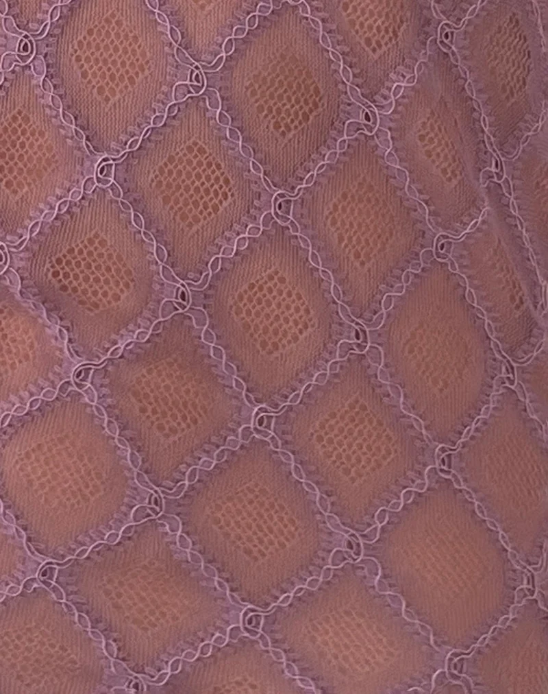Maloe - Débardeur à motifs en dentelle - Mauve