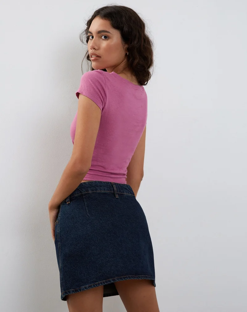 Jojes - T-shirt en jersey, rose cachemire