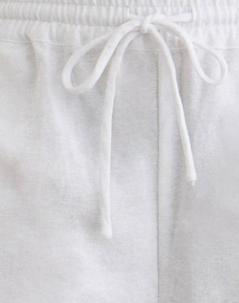 Pantalon large Wasic en blanc