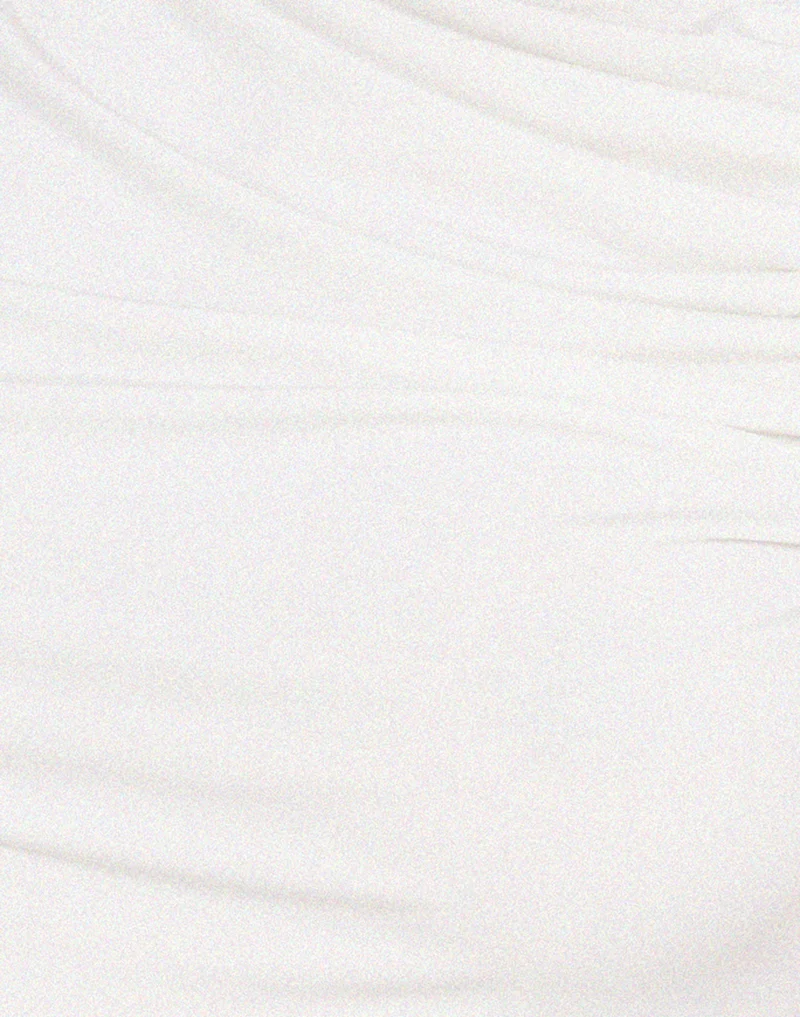 Hagne Crop Vest Top in Off White