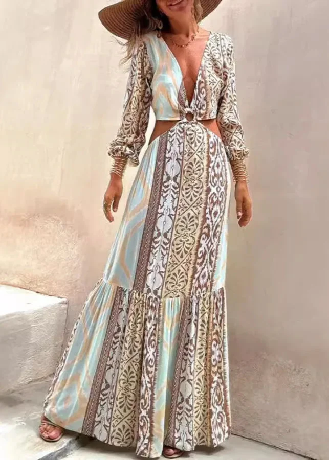 Longue robe chic bohème