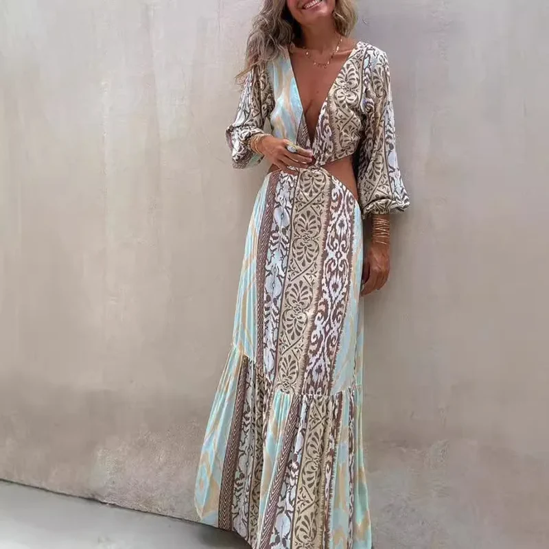 Longue robe chic bohème