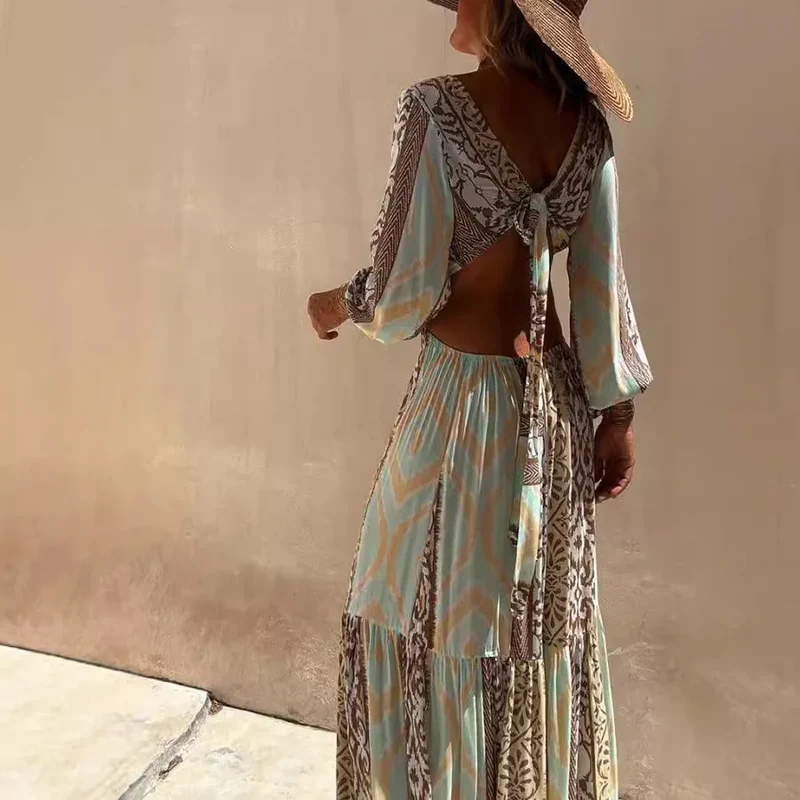 Longue robe chic bohème