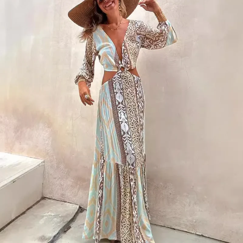Longue robe chic bohème