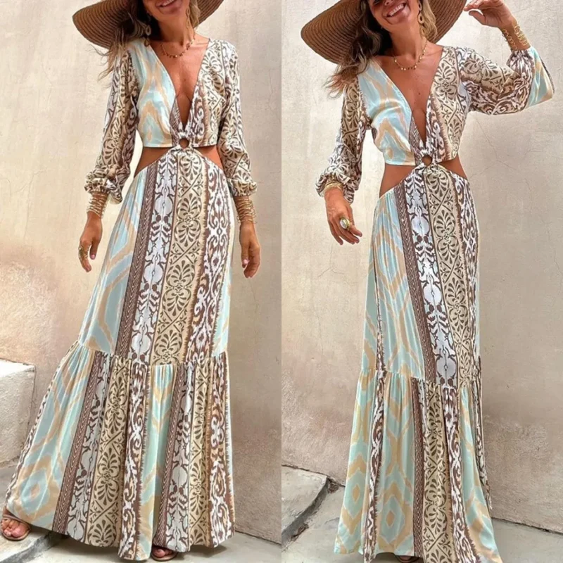Longue robe chic bohème