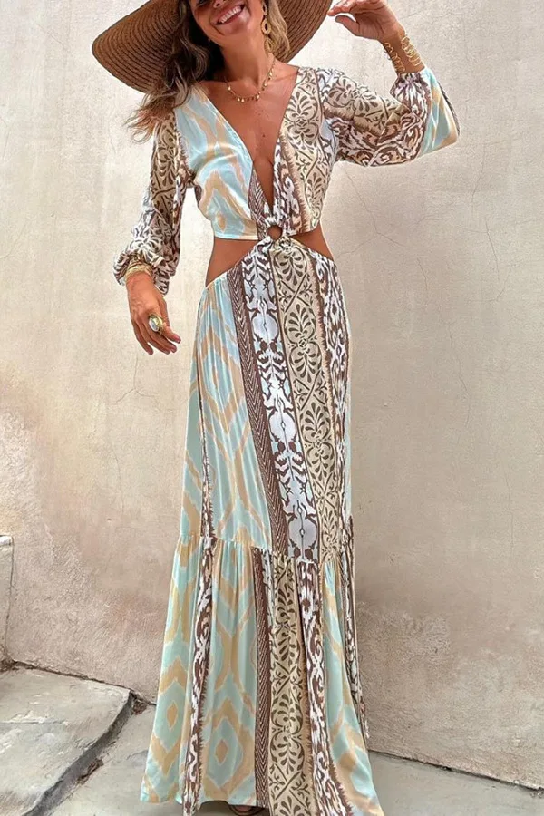Longue robe chic bohème