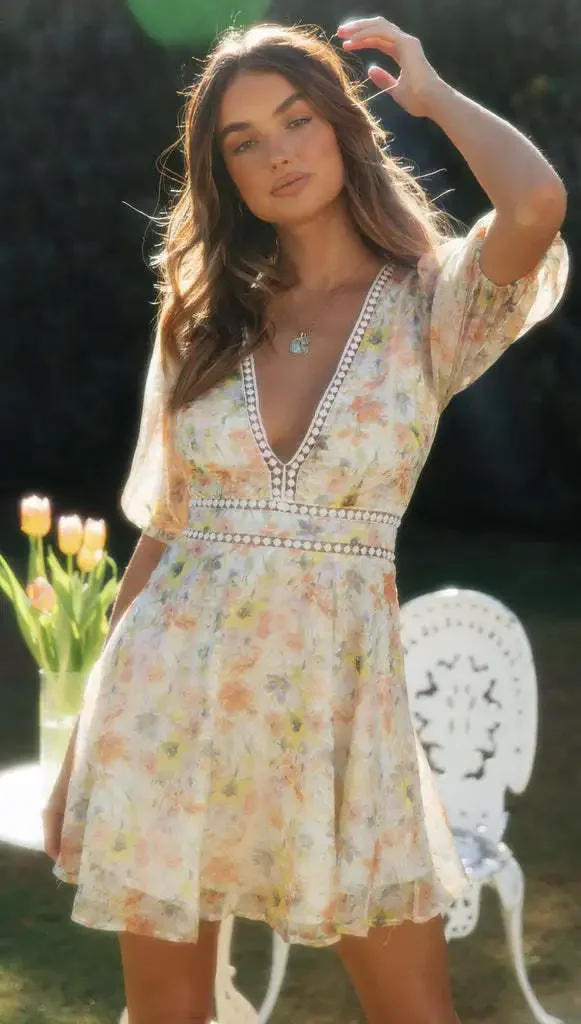 Robe boho courte