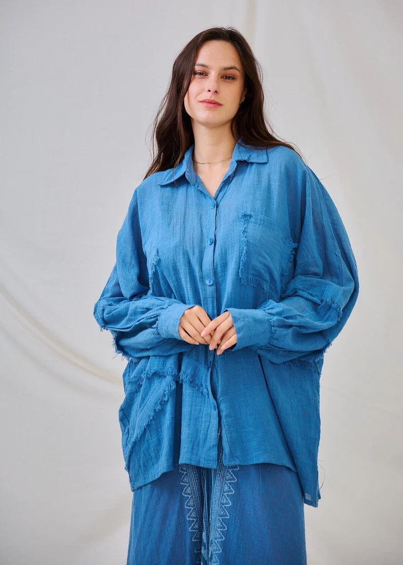 Blouse Boheme Coton Rose