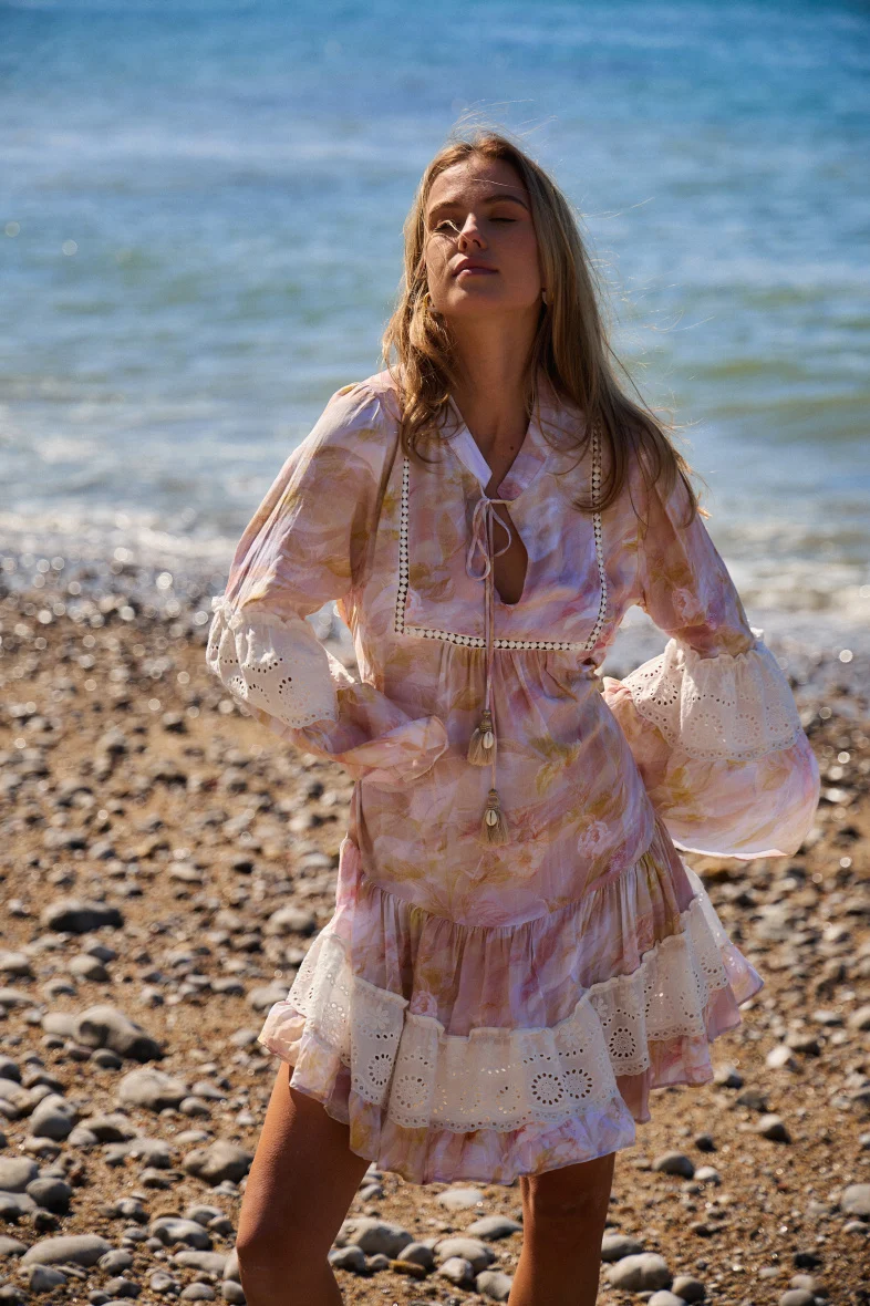 Robe Boho Manches longues Femme