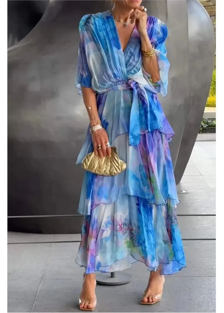 Robe Légère Bleu Femme