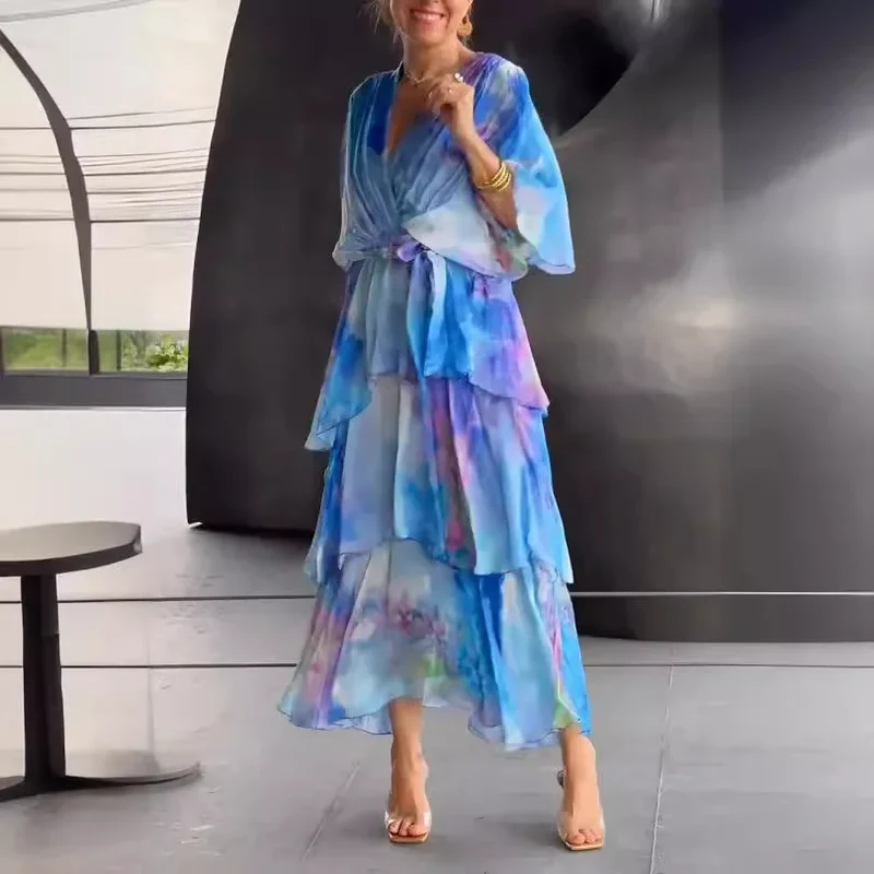 Robe Légère Bleu Femme