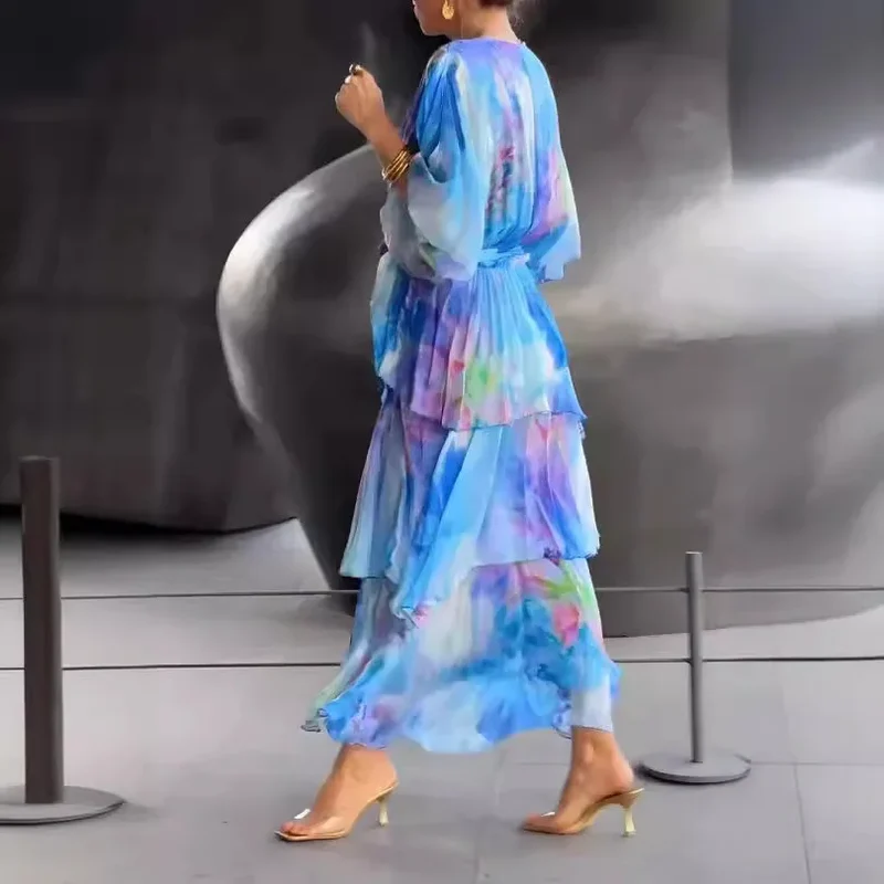 Robe Légère Bleu Femme