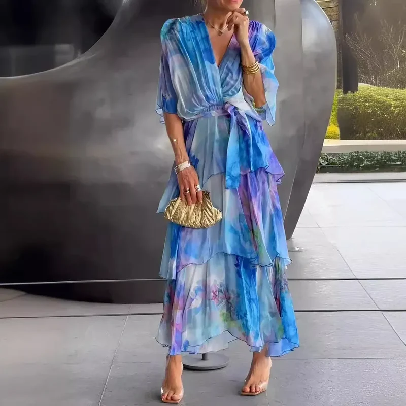Robe Légère Bleu Femme