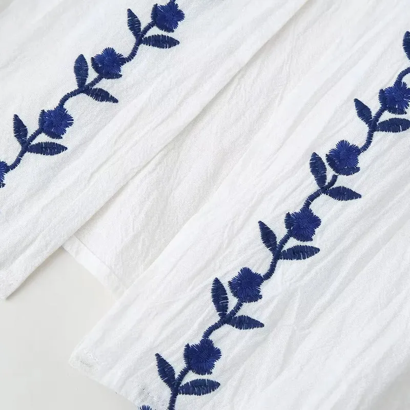 Robe Bohème Mi-Longue Blanche