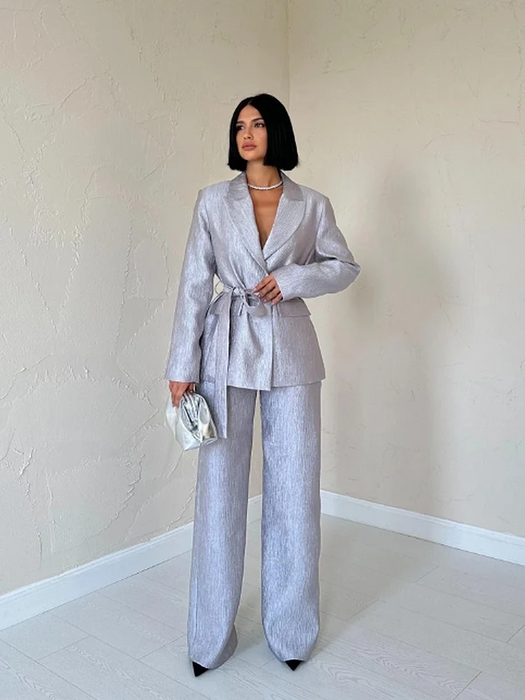 Ensemble blazer pantalon chic