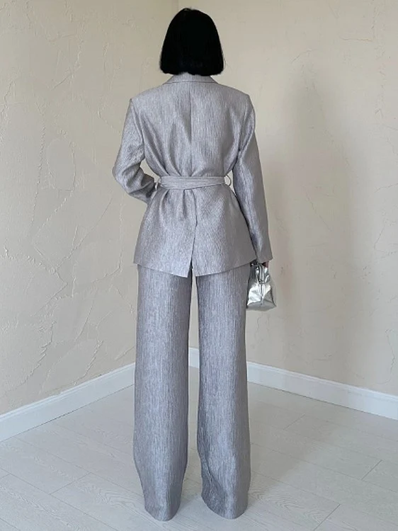 Ensemble blazer pantalon chic