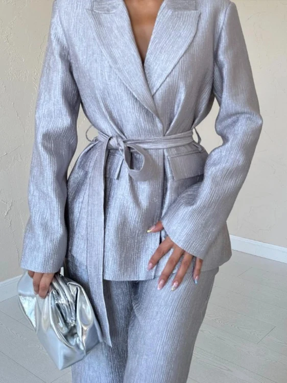 Ensemble blazer pantalon chic