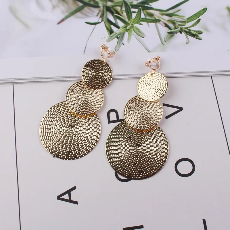 Boucles d'oreilles en rond