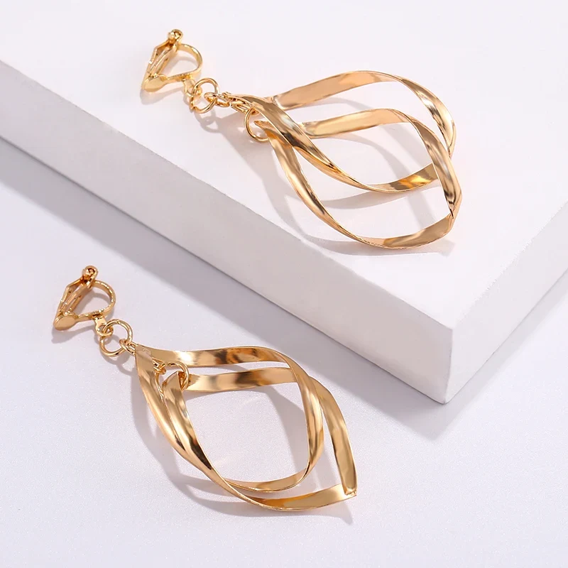 Boucles d'oreilles geometriques rondes