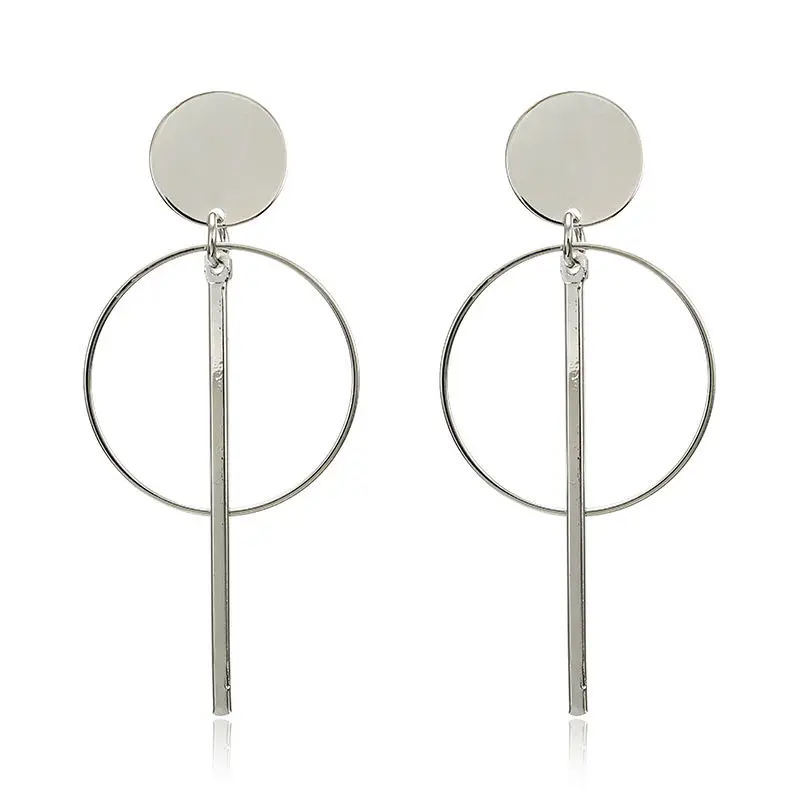 Boucles d'oreilles geometriques rondes