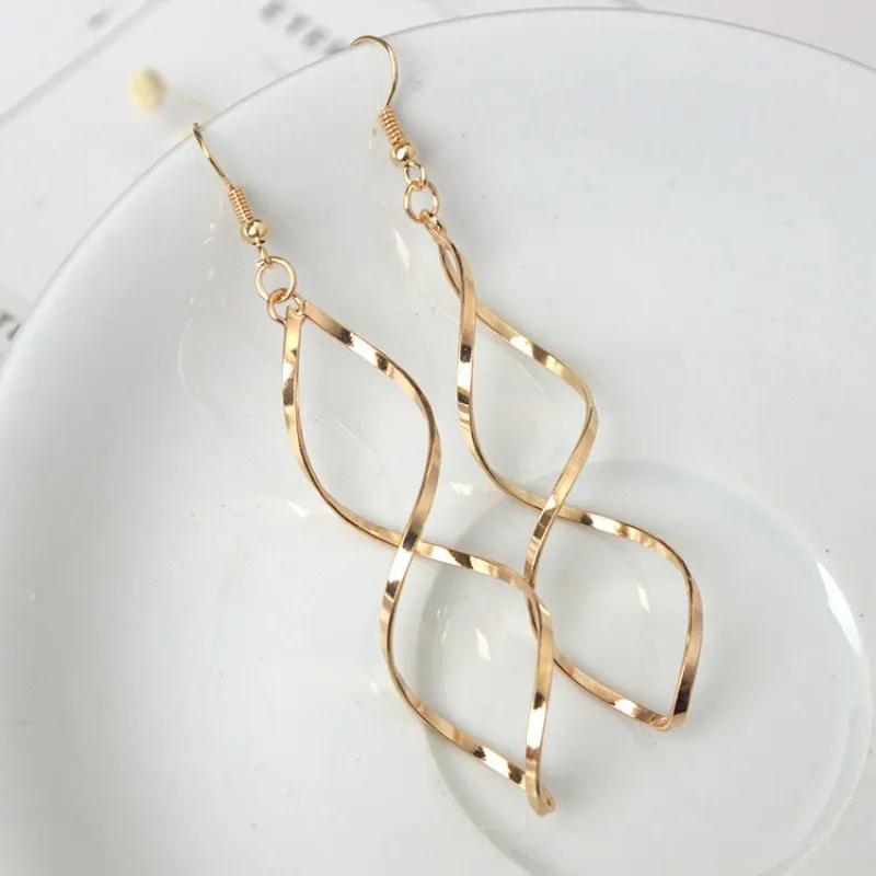 Boucles d'oreilles geometriques rondes