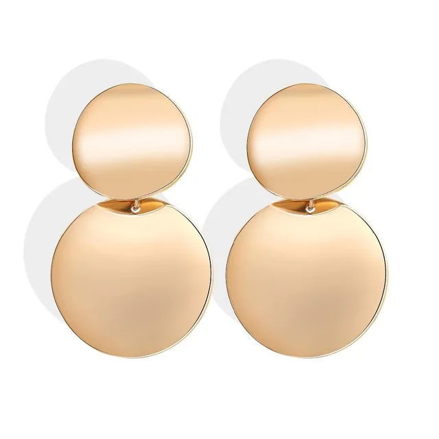 Boucles d'oreilles geometriques rondes