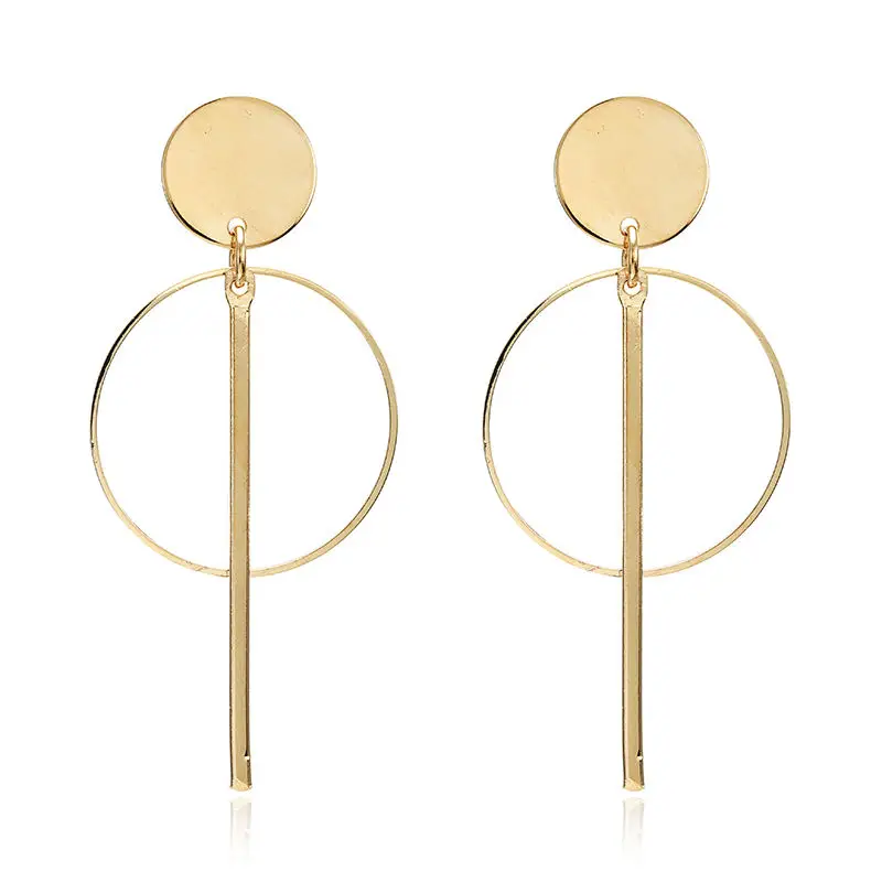 Boucles d'oreilles geometriques rondes