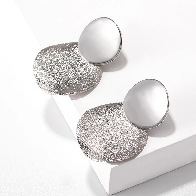 Boucles d'oreilles geometriques rondes