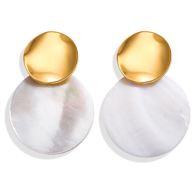Boucles d'oreilles geometriques rondes