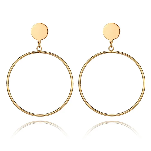 Boucles d'oreilles geometriques rondes