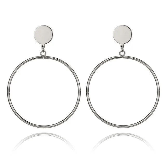 Boucles d'oreilles geometriques rondes