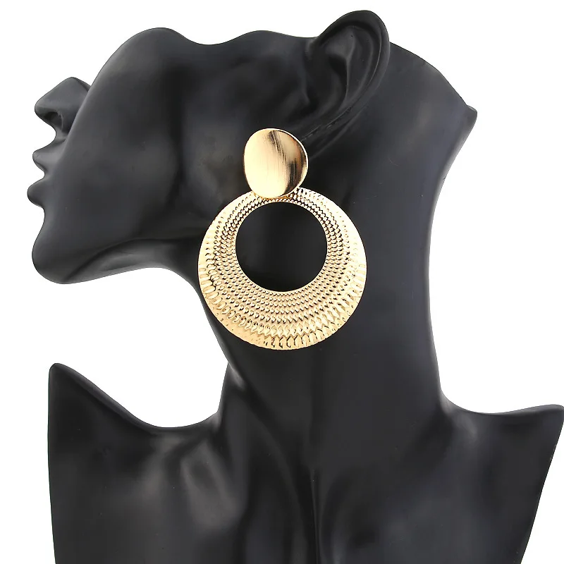 Boucles d'oreilles geometriques rondes