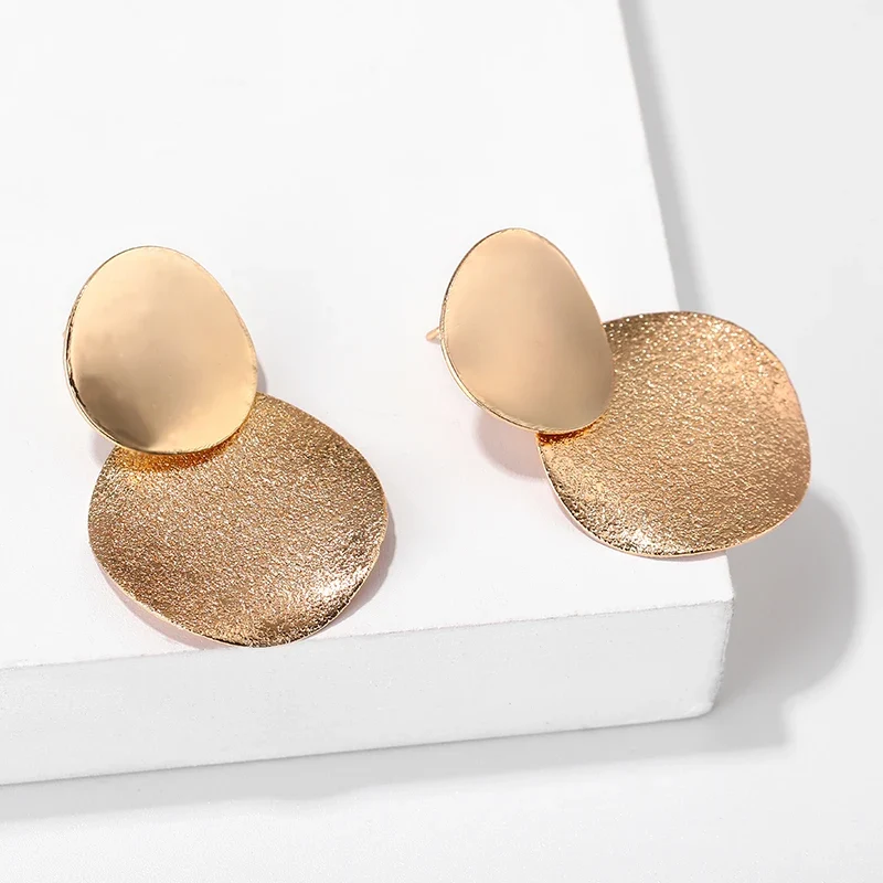 Boucles d'oreilles geometriques rondes