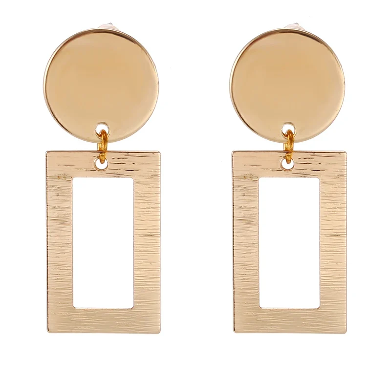 Boucles d'oreilles geometriques rondes