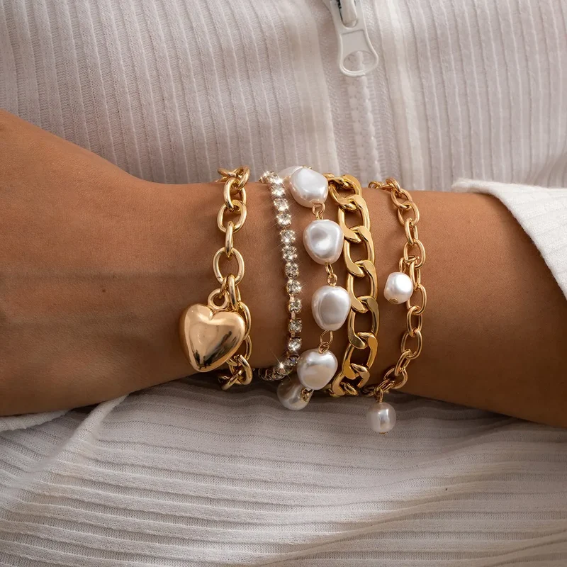 Bracelets bohèmes en chaîne et perles
