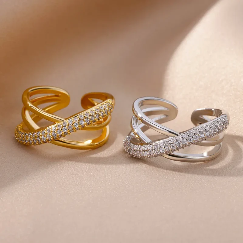 Bague pour femmes plaqué or