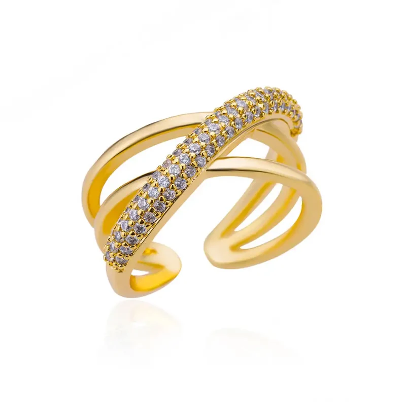 Bague pour femmes plaqué or