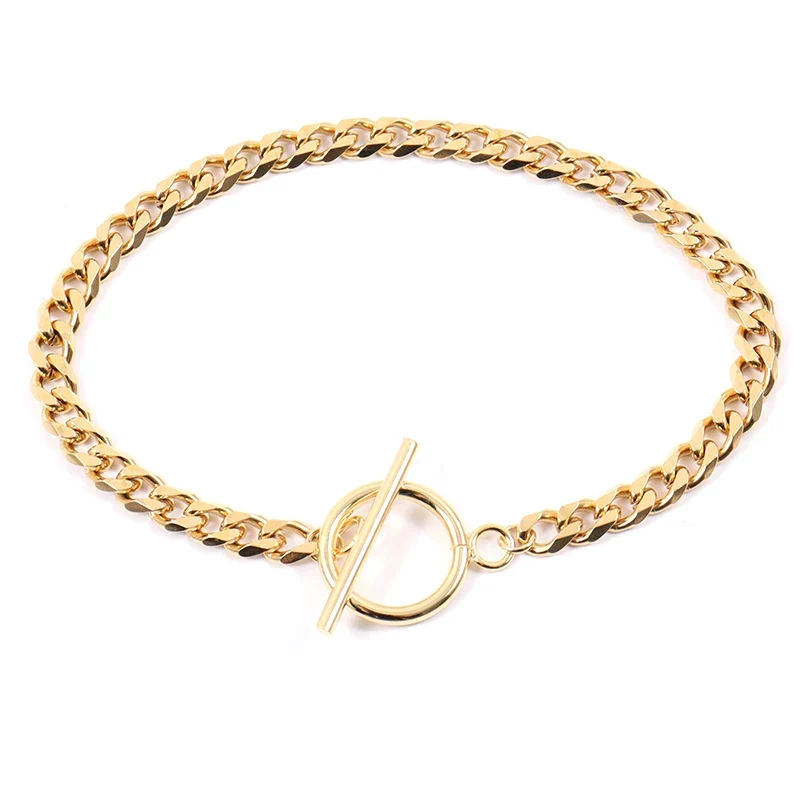 Bracelet de chaîne plaqué or