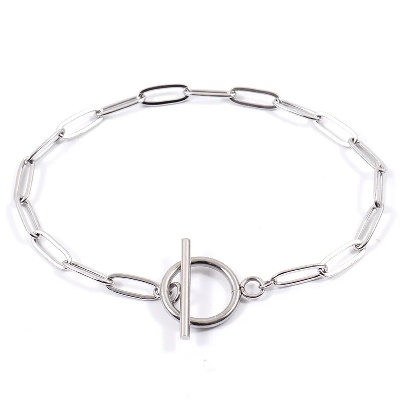 Bracelet de chaîne plaqué or avec perles blanches