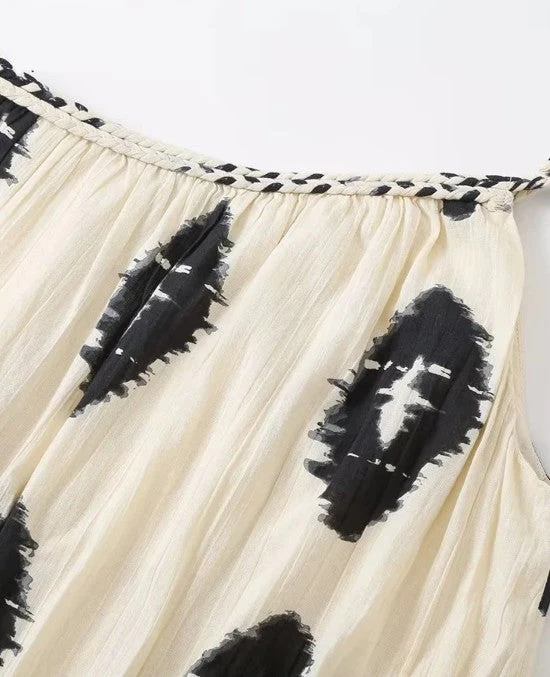 Robe Longue Plumes à Une Épaule
